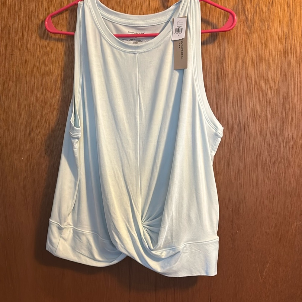 Baby blue, soft, cotton, casual shirt